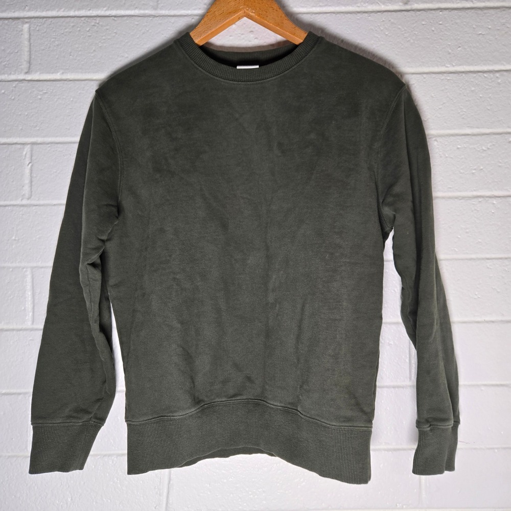 Outdoor Voices Sweatshirt Small Green Organic Cotton Crewneck Pullover Lounge‎